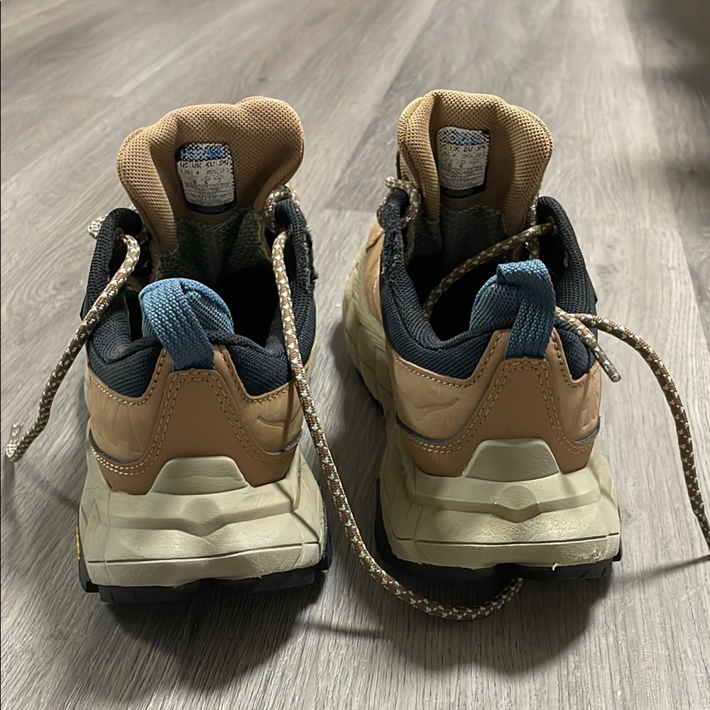 Hoka Tan and Navy Athletic Trail Shoes - Picture 4 of 6